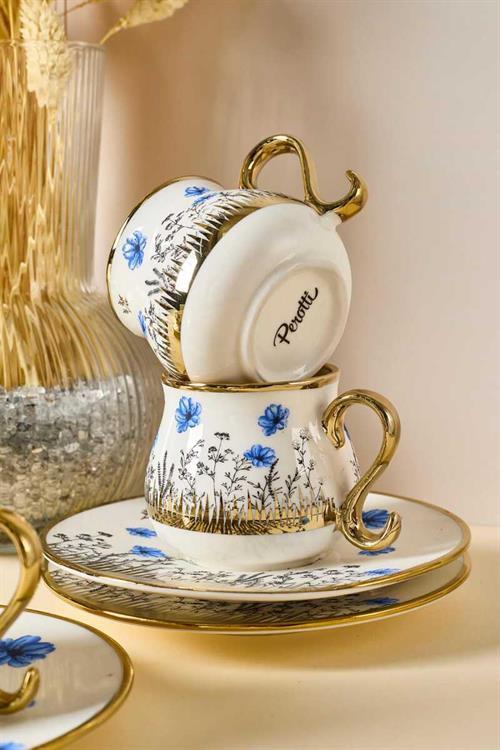 Perotti Jardim Porselen 6 Kişilik Kahve Fincanı Takımı