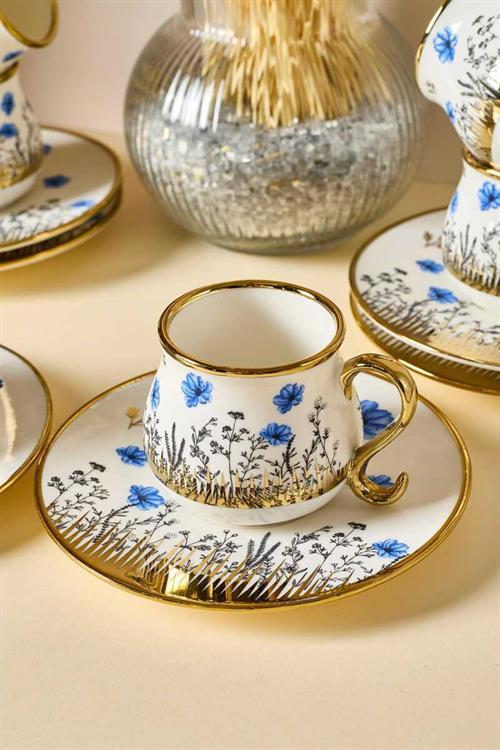 Perotti Jardim Porselen 6 Kişilik Kahve Fincanı Takımı