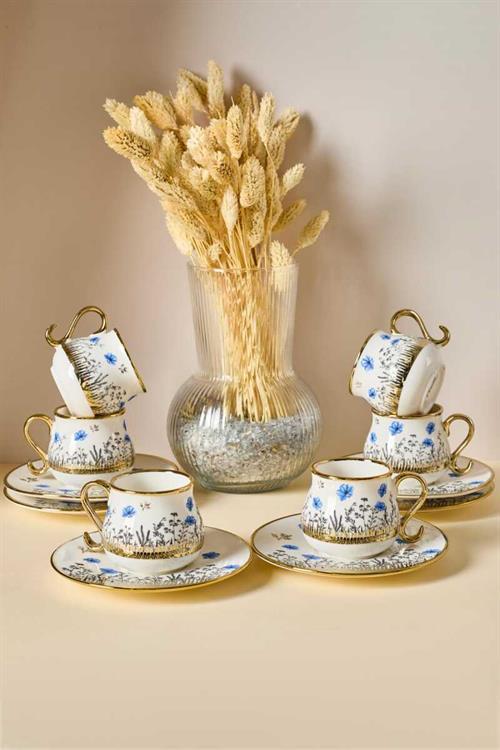 Perotti Jardim Porselen 6 Kişilik Kahve Fincanı Takımı