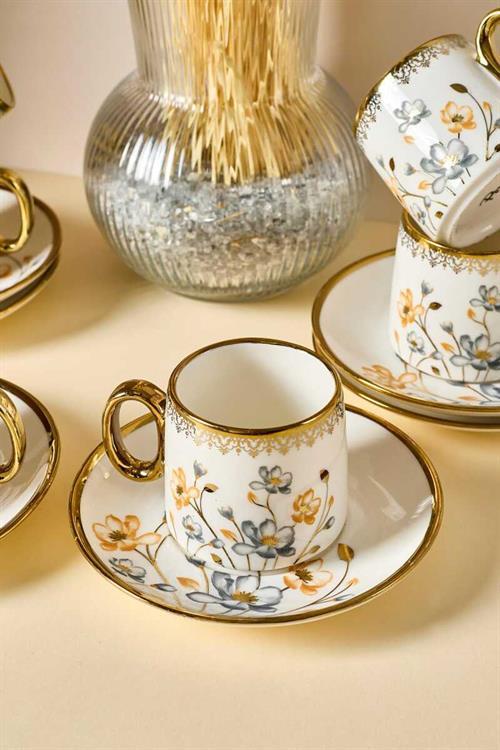 Perotti Jardim Porselen 6 Kişilik Kahve Fincanı Takımı