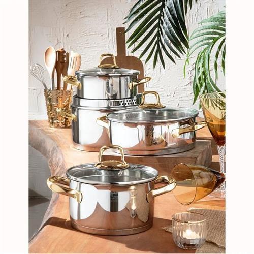 Pierre Cardin Tencere Seti 8 Prc Gloria Gold