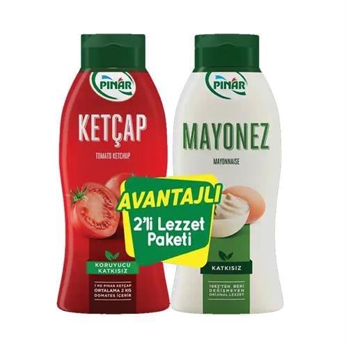 Pınar 2li Set Ketçap 600g + Mayonez 500g