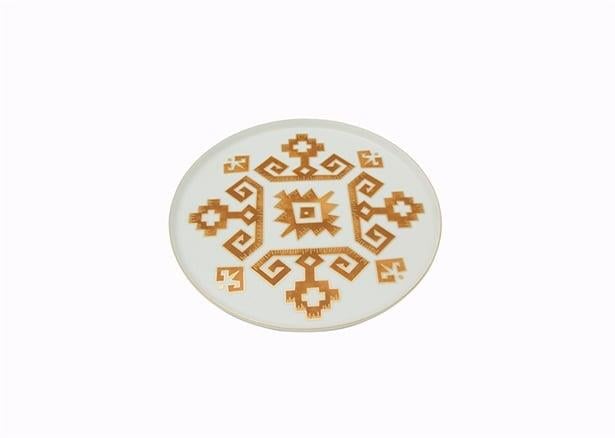 Porland Arabesque Desen1 Düz Tabak 18Cm