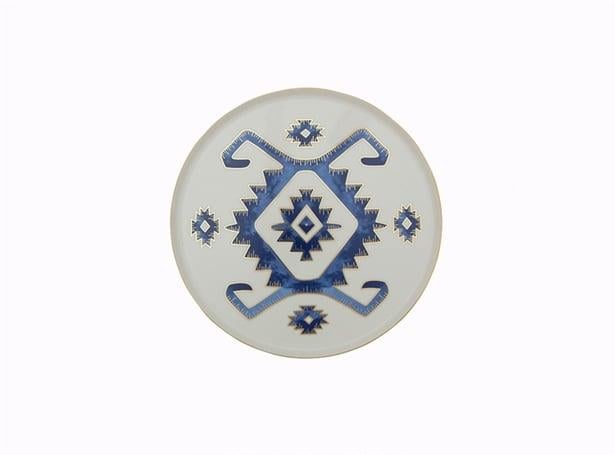 Porland Arabesque Desen5 Düz Tabak 18Cm