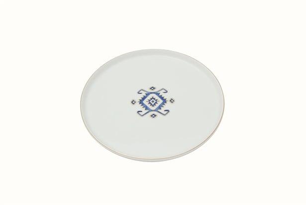 Porland Arabesque Desen5 Düz Tabak 21Cm