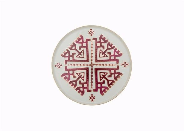 Porland Arabesque Desen6 Düz Tabak 18Cm