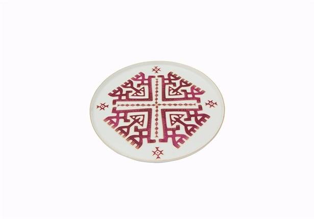 Porland Arabesque Desen6 Düz Tabak 18Cm