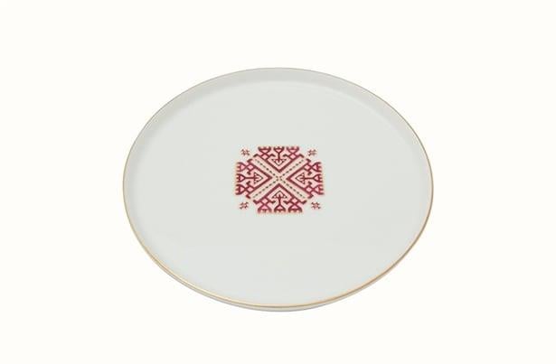 Porland Arabesque Desen6 Düz Tabak 21Cm