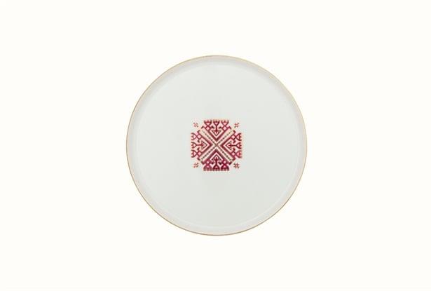 Porland Arabesque Desen6 Düz Tabak 21Cm