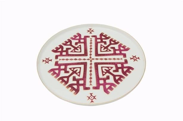 Porland Arabesque Desen6 Düz Tabak 27Cm