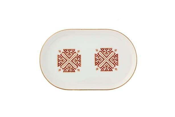 Porland Arabesque Desen6 Kayık Tabak 18Cm