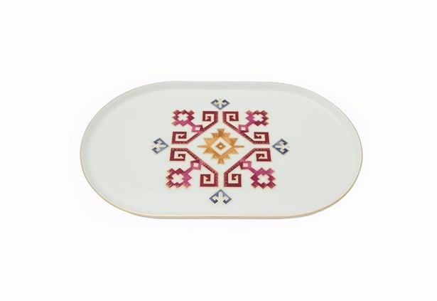 Porland Arabesque Kayık Tabak 28Cm