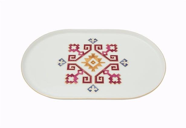 Porland Arabesque Kayık Tabak 32Cm