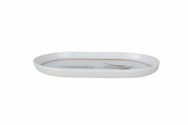 Porland Botanical Desen1 Kayık Tabak 18Cm