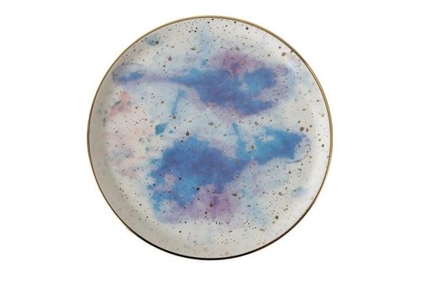 Porland Cosmos Desen4 Düz Tabak 20Cm