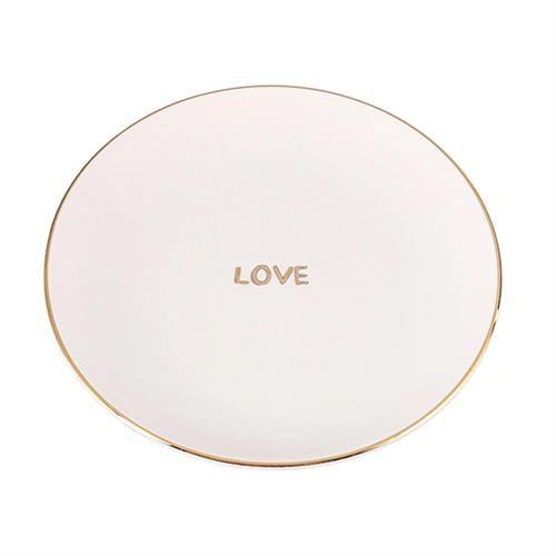 Porland Date Desen2 Düz Tabak 17Cm