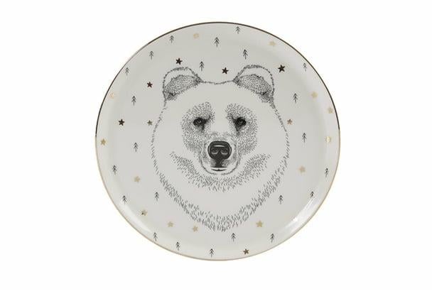 Porland Forest Bear Düz Tabak 20Cm