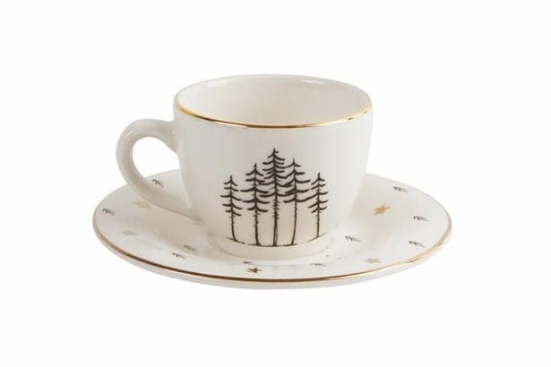 Porland Forest Tabaklı Kahve Fincanı 85Cc