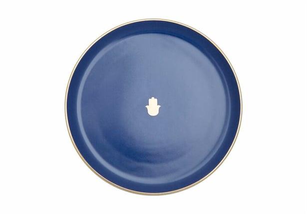 Porland Glamorous Lacivert Düz Tabak 20Cm