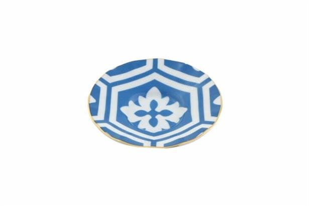 Porland Morocco Desen2 Mavi Ergonomik Çay Tabağı 12Cm