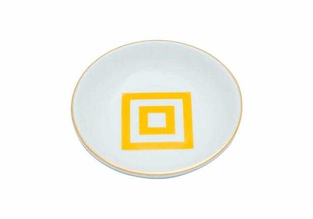 Porland Morocco Desen4 Sarı Mini Kase 10Cm