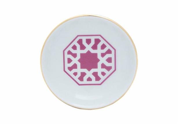 Porland Morocco Desen5 Fuşya Mini Kase 10Cm