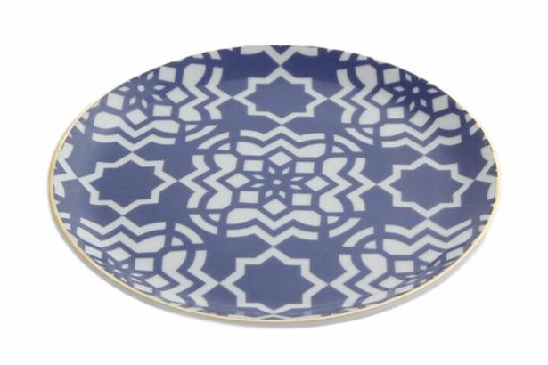 Porland Morocco Desen7 Mor Düz Tabak 17Cm