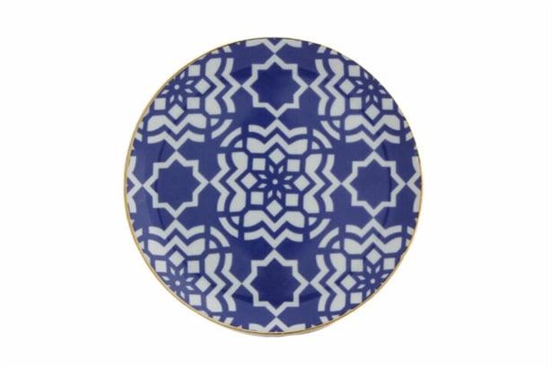 Porland Morocco Desen7 Mor Düz Tabak 17Cm