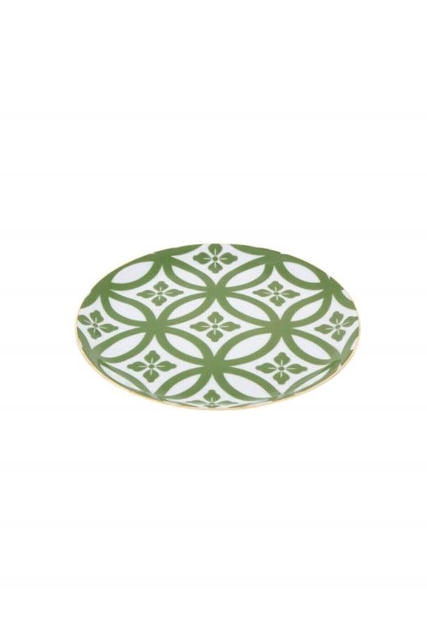 Porland Morocco Ds1 Yeşil Düz Tabak 17 Cm