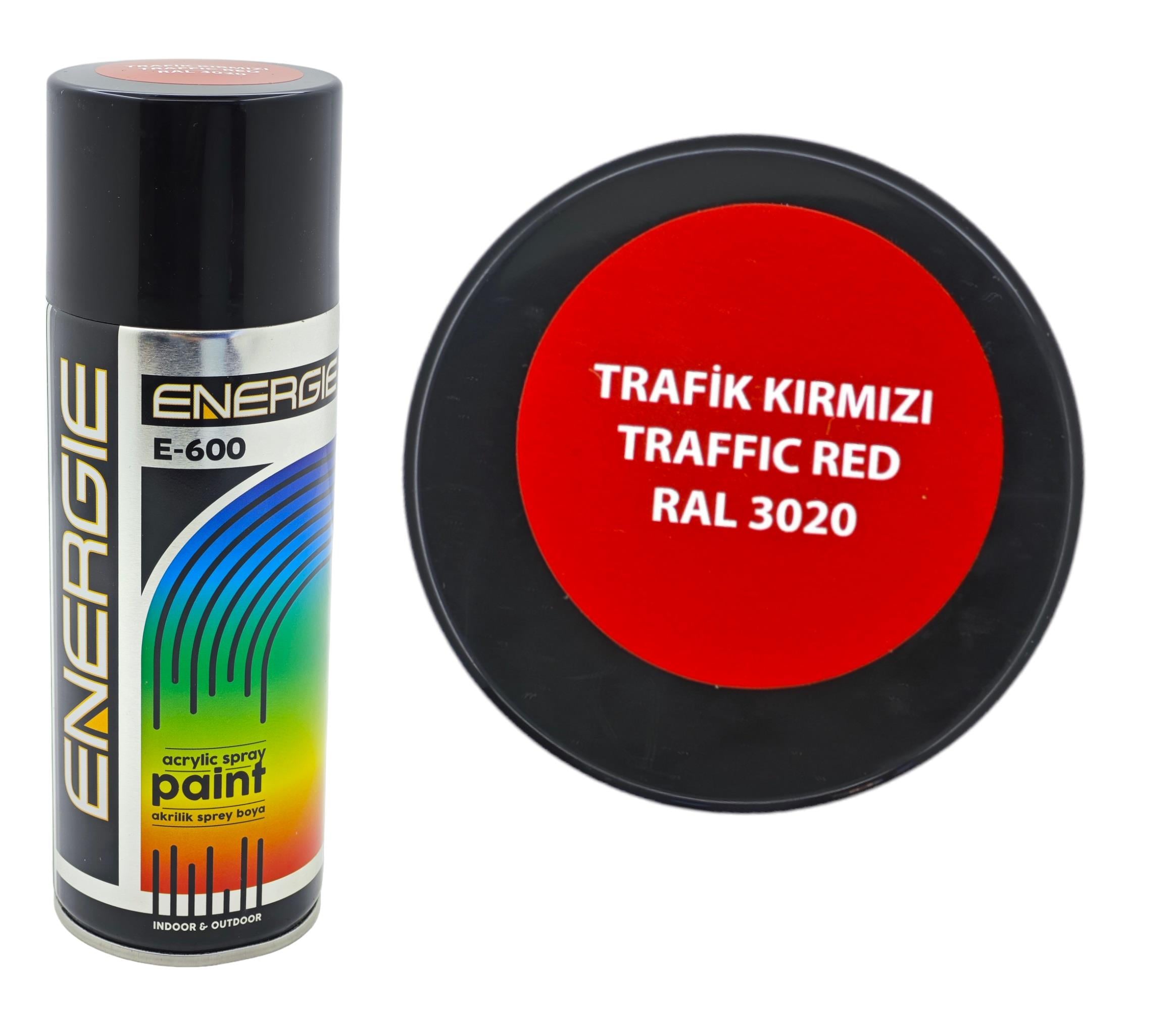 RAL 3020   ENERGIE E-600 SPREY BOYA 400ml - Trafik Kırmızı