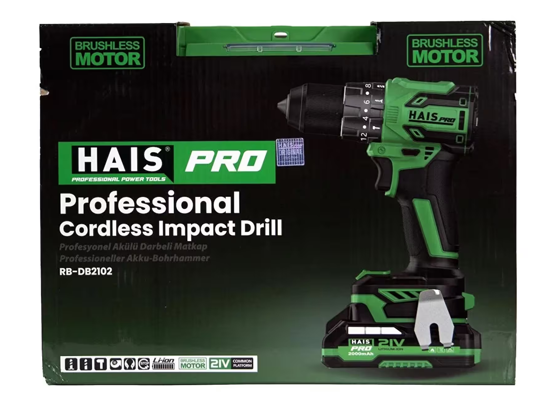 Rb-Db2102   Hais Şarjlı Darbeli Vidalama 21V