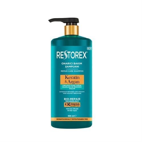 Restorex Şampuan Keratin Argan Özlü Onarıcı Bakım Etkili 900 Ml