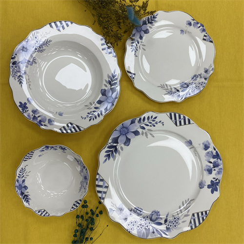 Royking 24 Prc Yemek Takımı Blue Garden SMC012