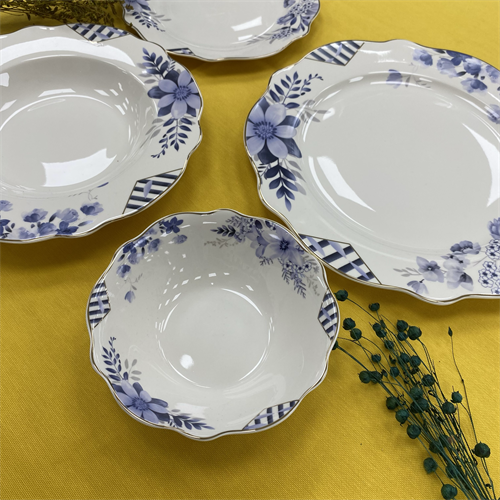 Royking 24 Prc Yemek Takımı Blue Garden SMC012