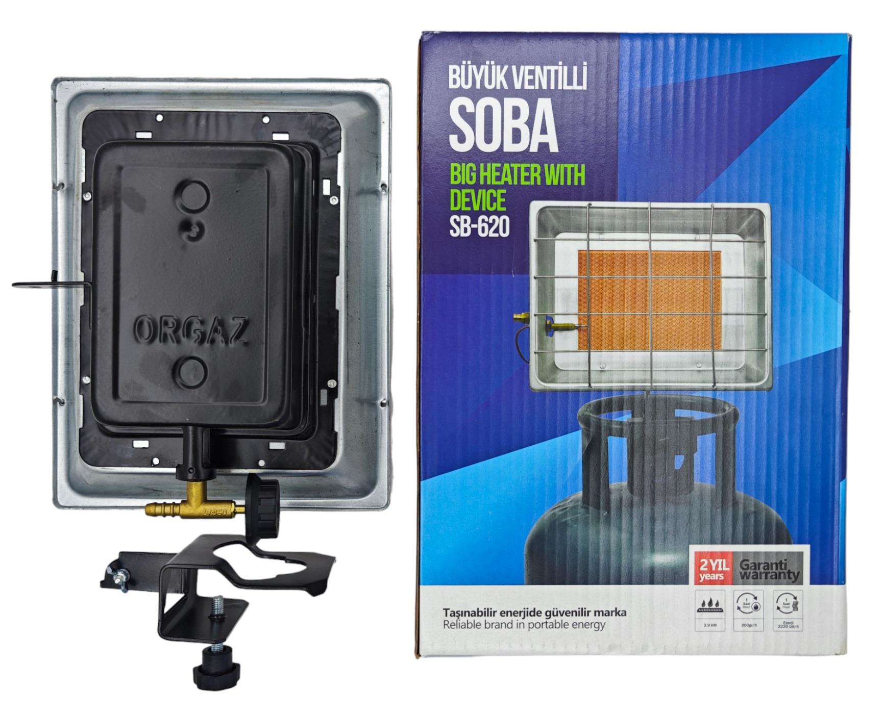 SB-630   ORGAZ BÜYÜK VENTİLLİ SOBA