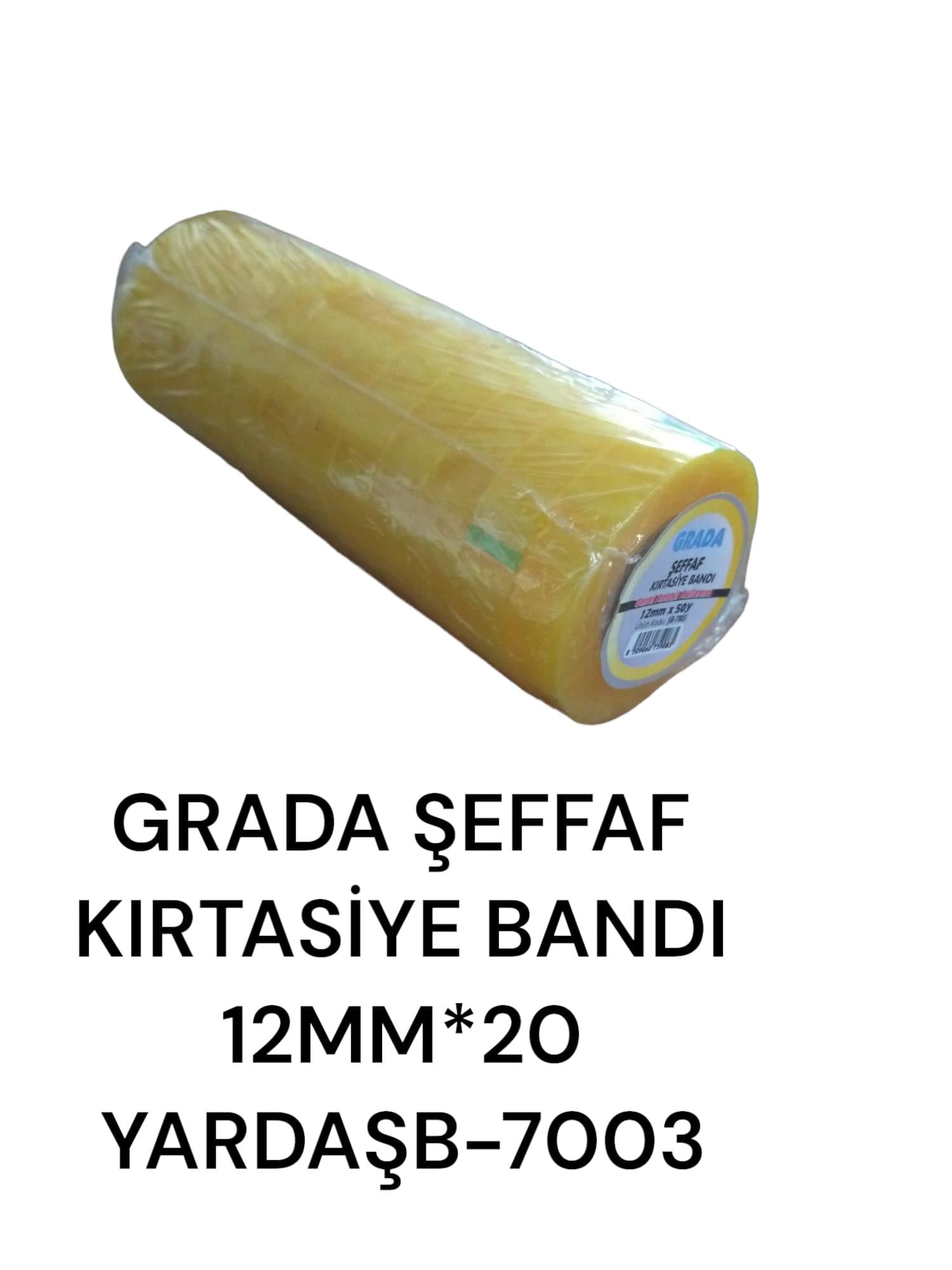 ŞB-7003   GRADA ŞEFFAF KIRTASİYE BANTI 12mm*50yrd