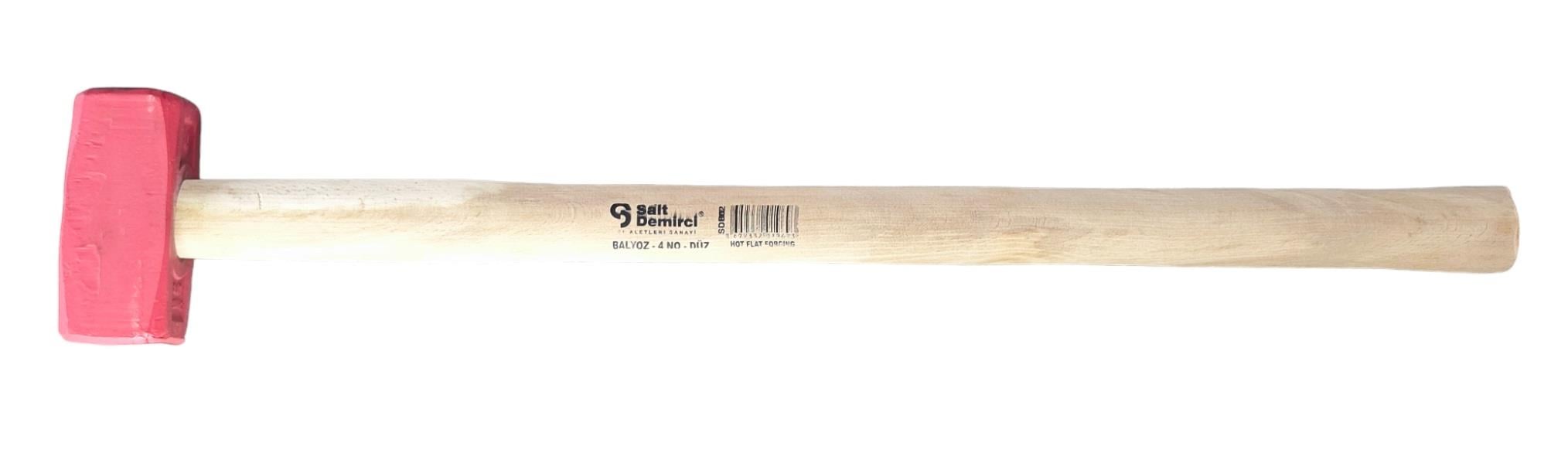 SDBS02   SAİT DEMİRCİ SAPLI BALYOZ 4kg - Düz