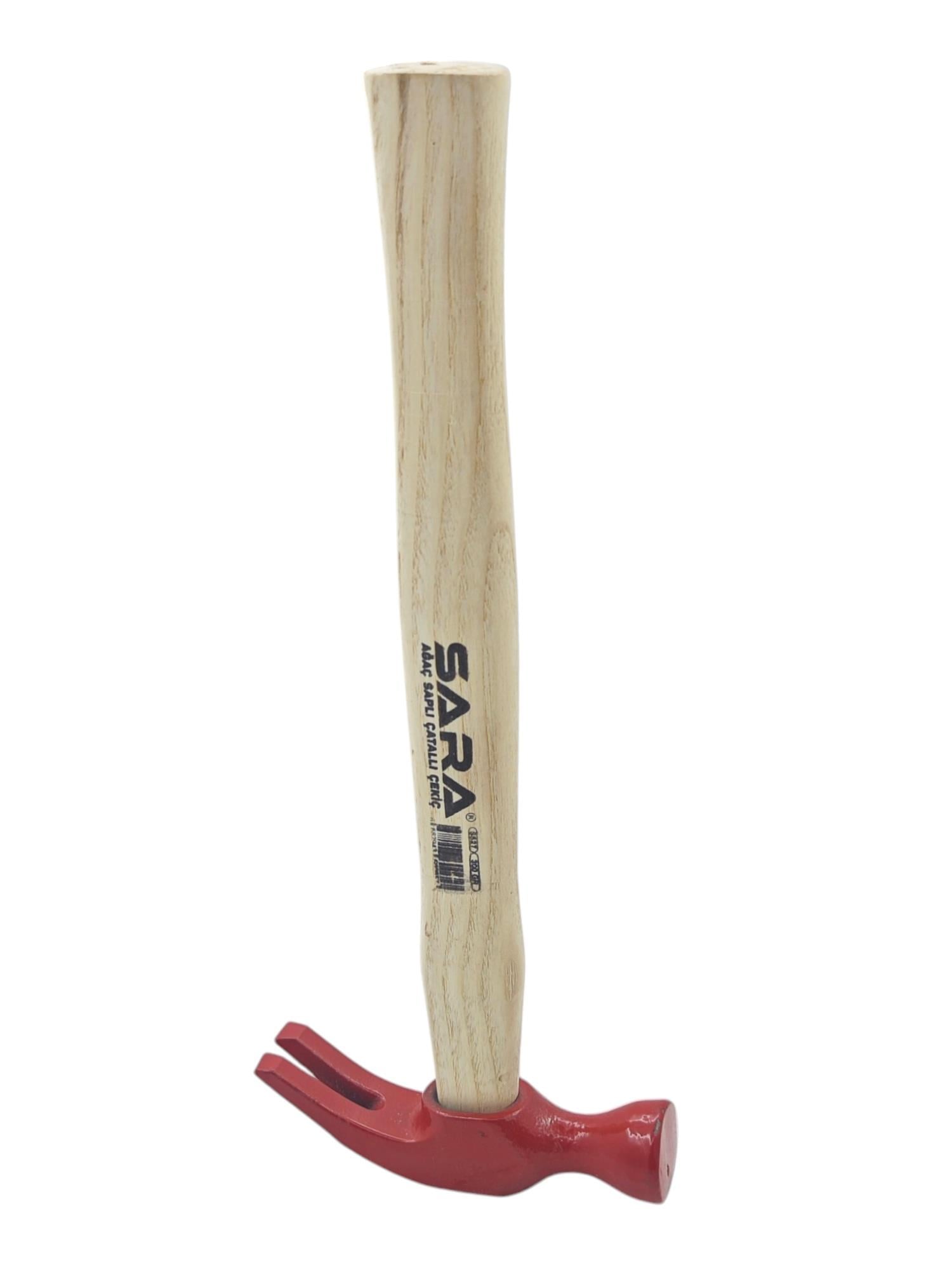 SRA-527   Sara Ağaç Saplı Çatallı Çekiç 300gr