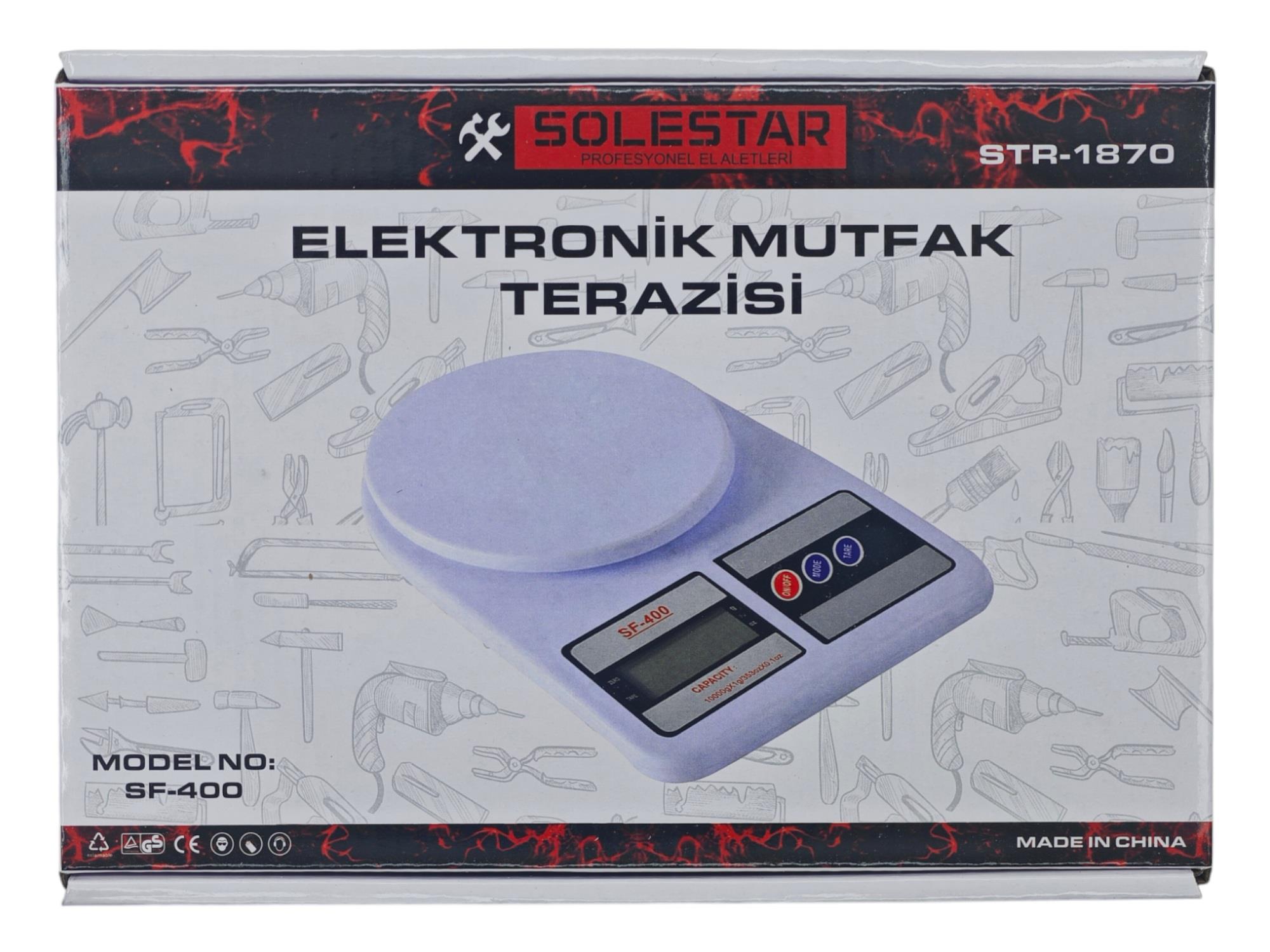 STR-1870   Solestar SF-400 Elektronik Mutfak Terazisi