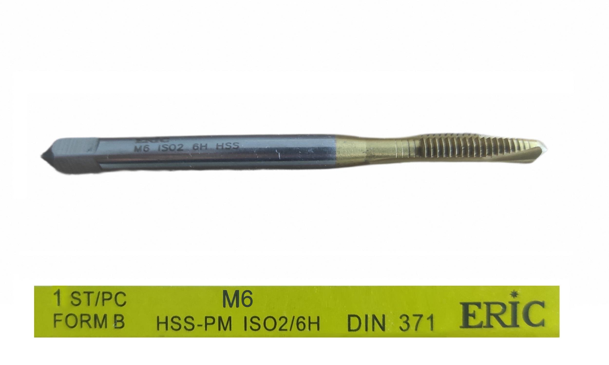 T371B06T   ERİC DIN 376 HSS MAKİNE KILAVUZU M6 - Düz