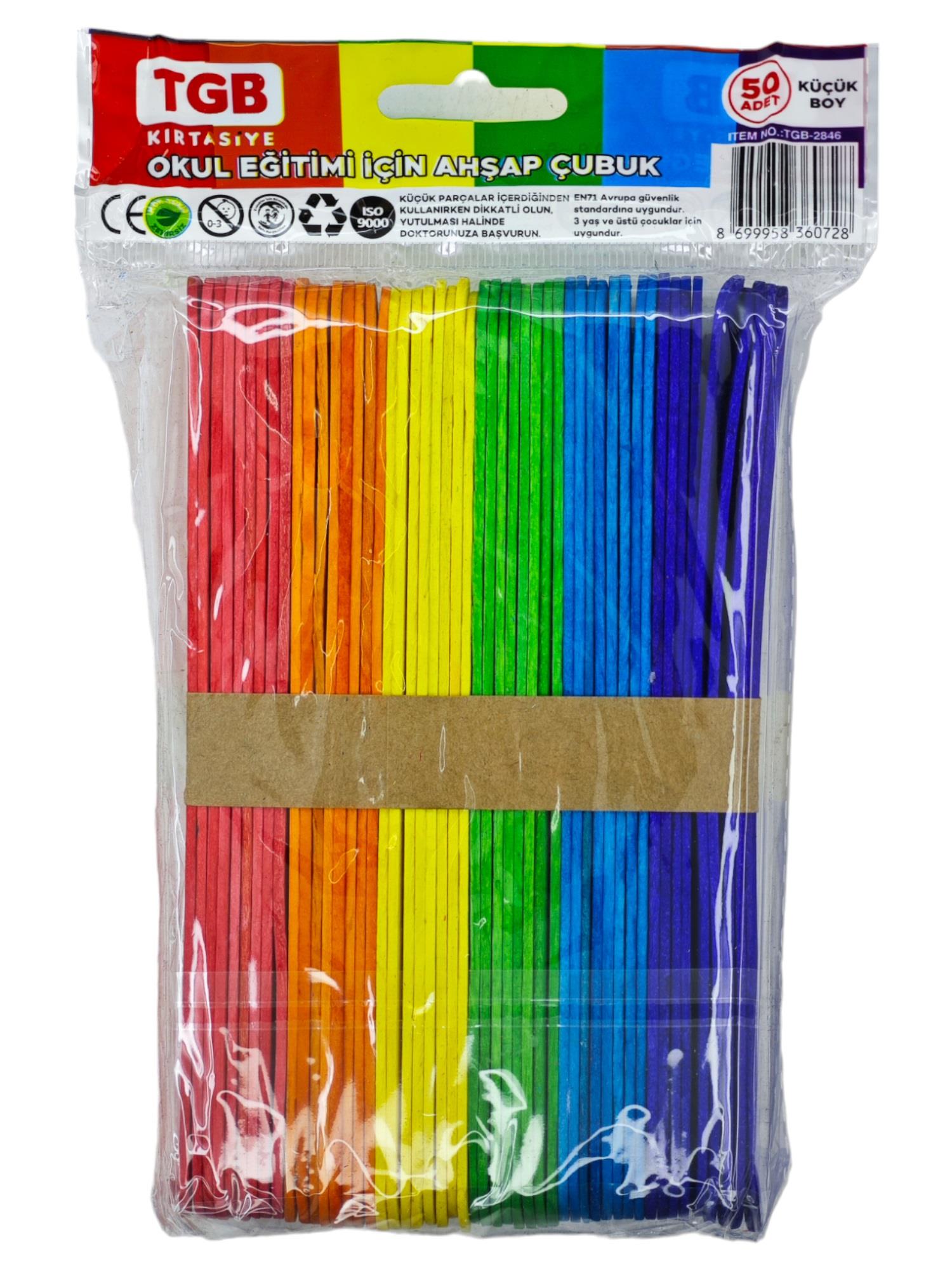 TGB-2846   TGB AHŞAP ÇUBUK 50li - Küçük
