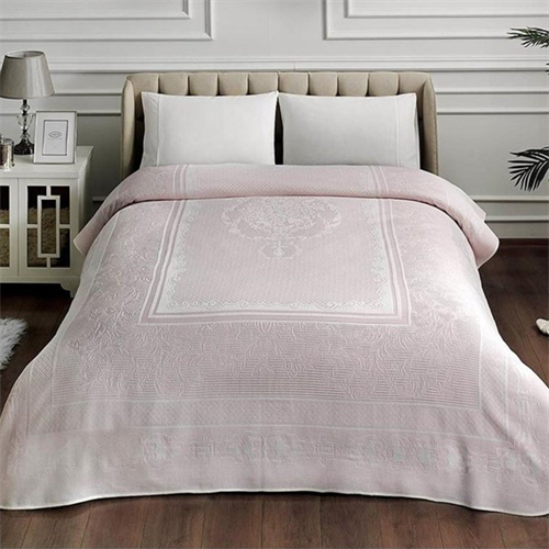 Taç Jakar Petrina Çift Kişilik Pike Takımı Pembe