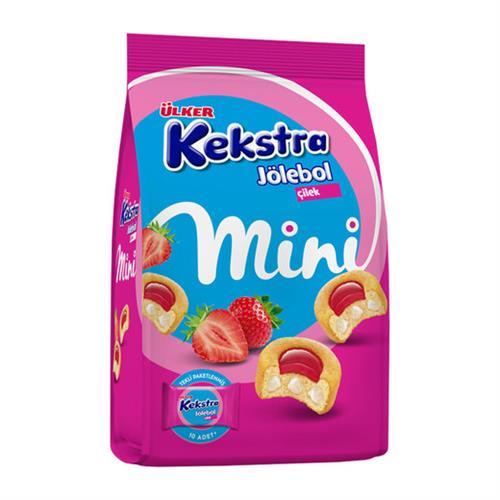 Ülker Kekstra Jölebol Mini 150 gr Çilek Aromalı