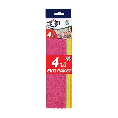 Vindex Mikrofiber Temizlik Bezi 4 lü