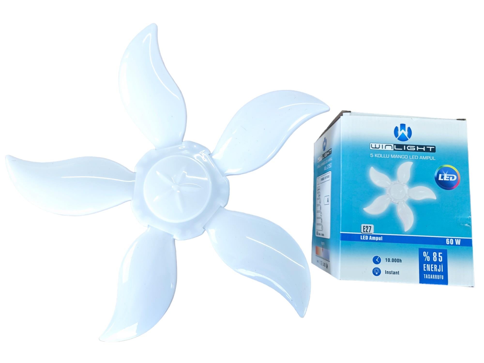 WL-2750   E27-60W WINLIGHT LED MANGO AMPUL - 5 Kollu