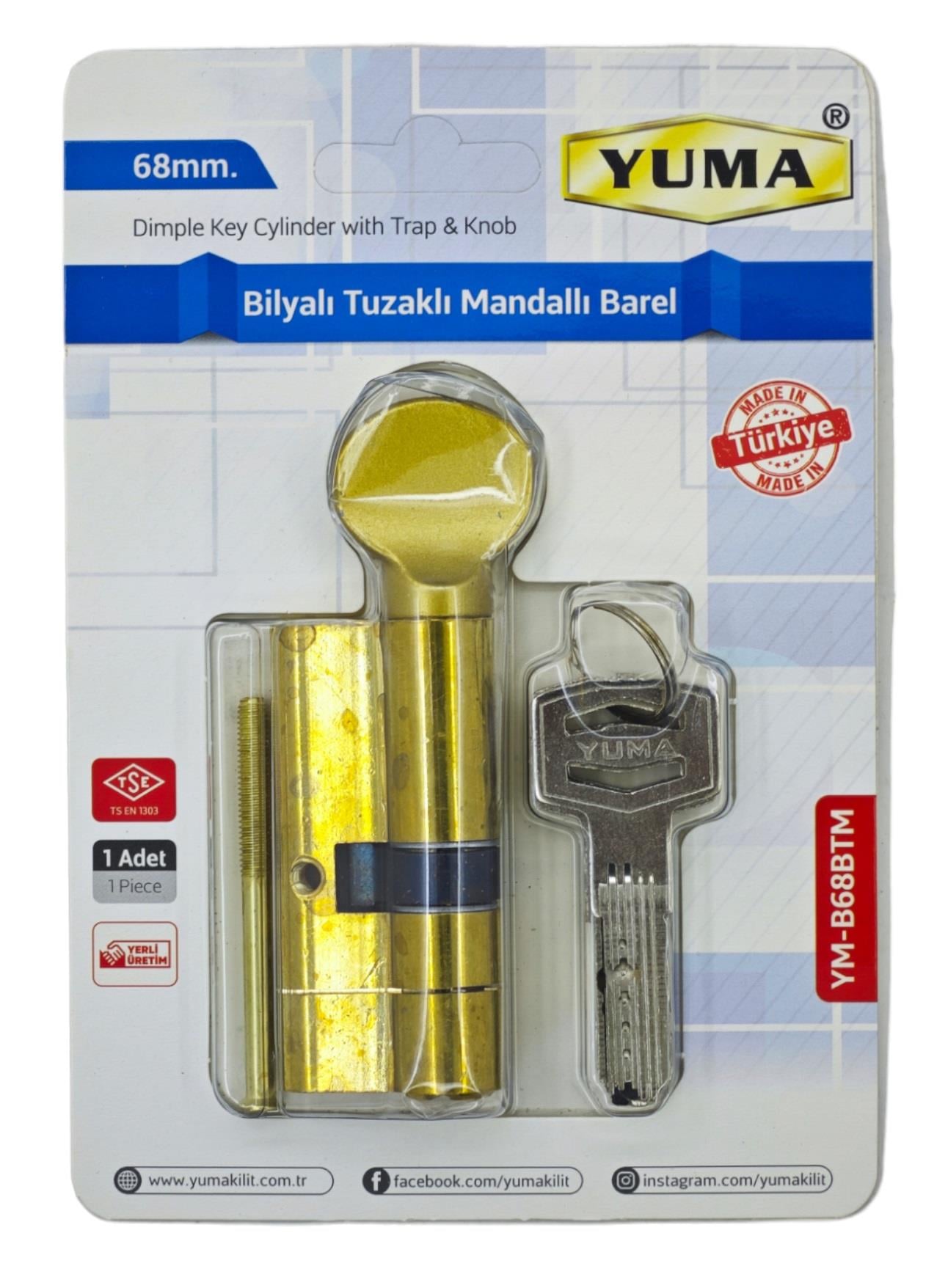 YM-B68BTM   YUMA TUZAKLI MANDALLI BAREL 68mm