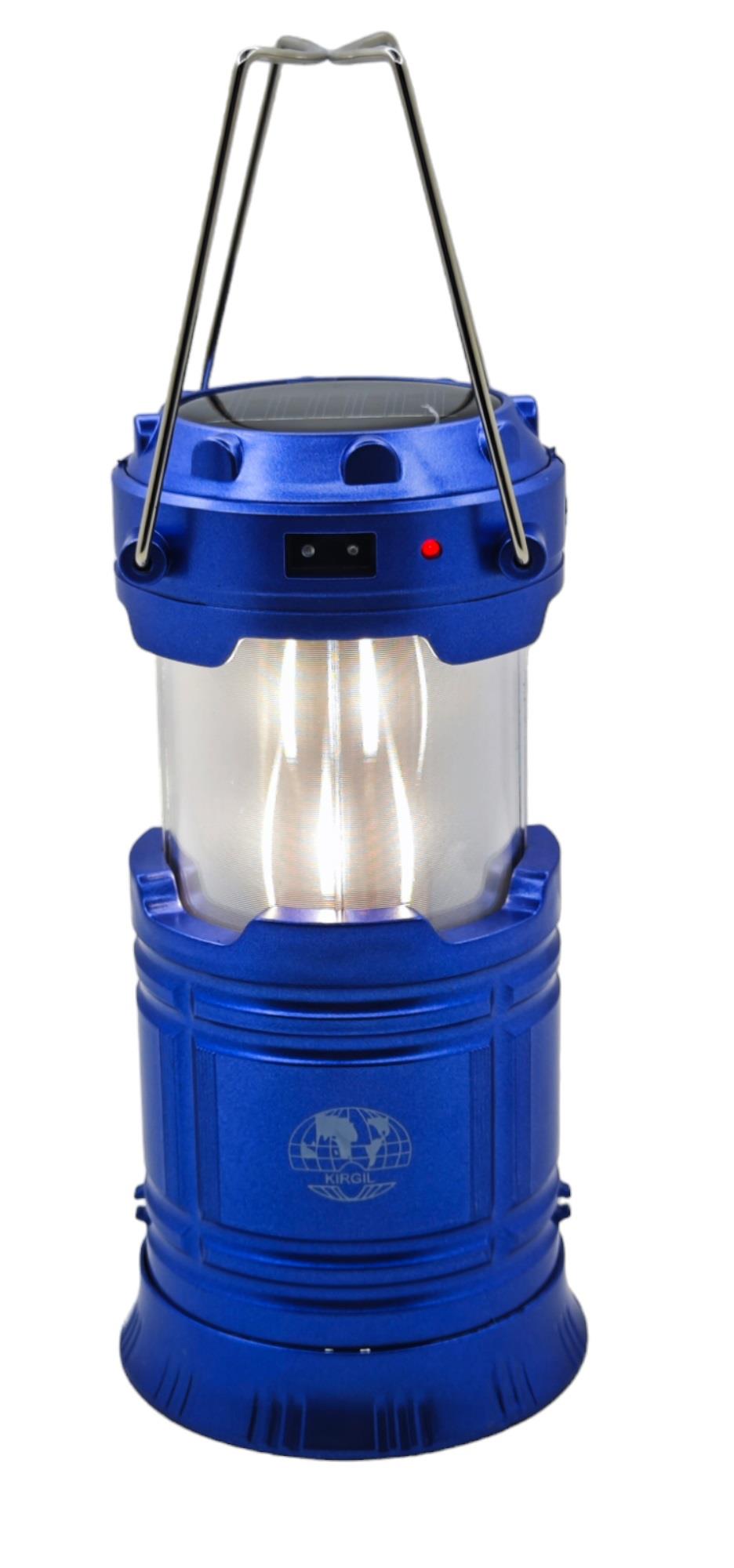 Zm-5822   Kırğıl Solar Şarjlı Led Fanus+Fener