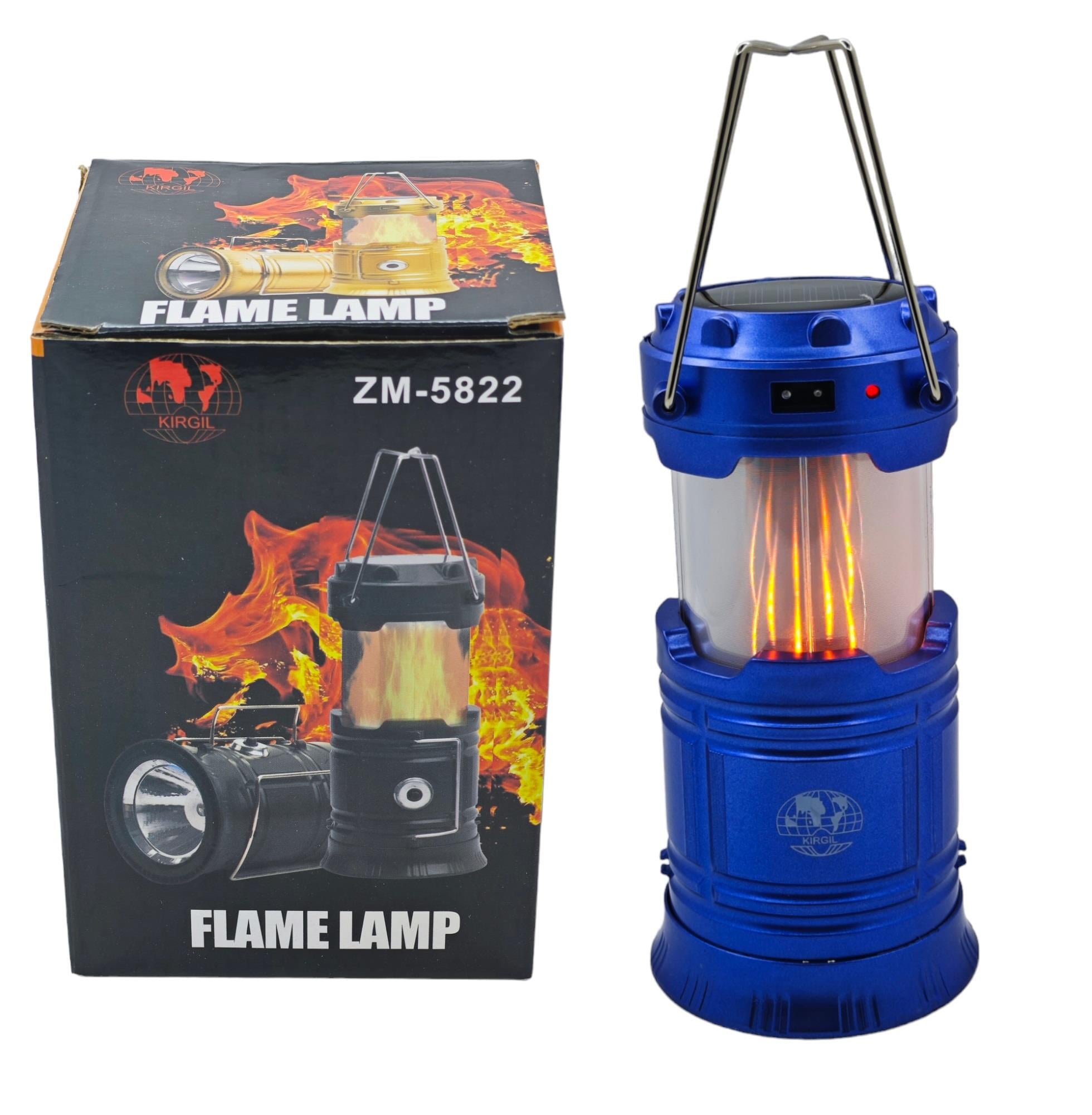 Zm-5822   Kırğıl Solar Şarjlı Led Fanus+Fener