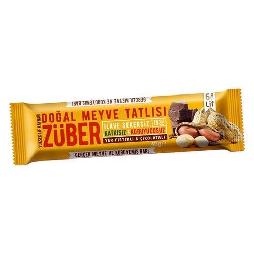 Züber Meyve Bar Yer Fıstıklı Kakaolu 40 Gr
