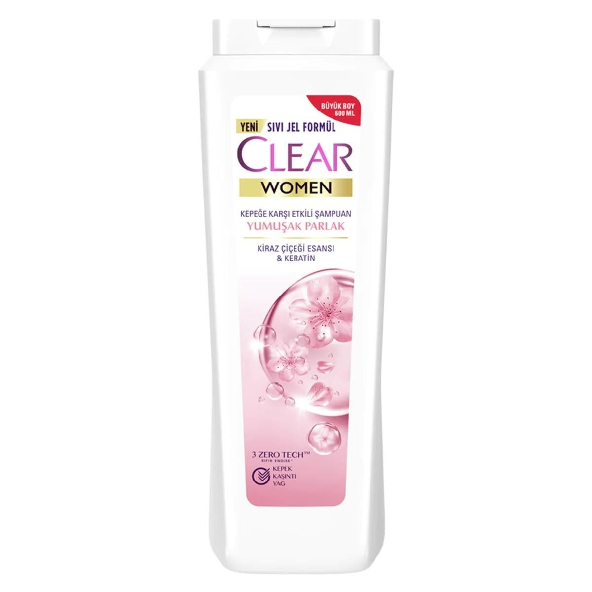 Clear 600 Ml Şamp. Women Kiraz Çiçeği Esansı&Keratin 